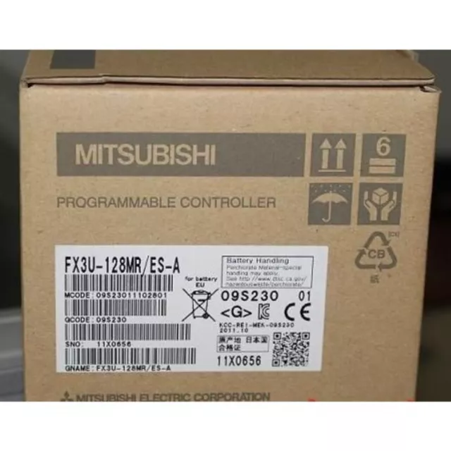 1PC Mitsubishi FX3U-128MR/ES-A PLC Programmable Controller FX3U128MRESA New