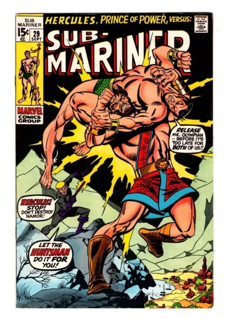 SUB-MARINER 29, VF/NM, (9.0), 1st MEETING and BATTLE NAMOR and HERCULES*