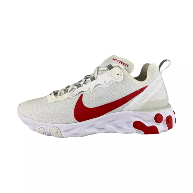 NIKE REACT ELEMENT 55 Bianco/Rosso Uomo EUR 107,50 - PicClick IT