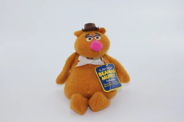 Fozzie Bear The Muppets  Fisher Price 865 Doll Plush 1979 7" Beanbag JimHenson