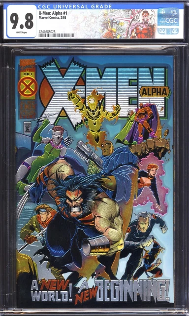 X-Men Alpha #1 CGC 9.8 NM/MT WP 1st APP Dark Beast! Custom Label, Marvel 1995