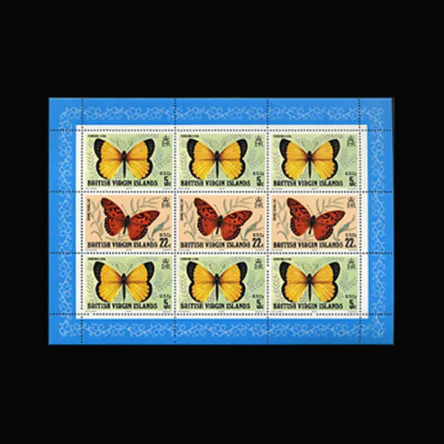 Virgin Is, Sc #343a, MNH, 1978, S/S, Butterflies, Insects