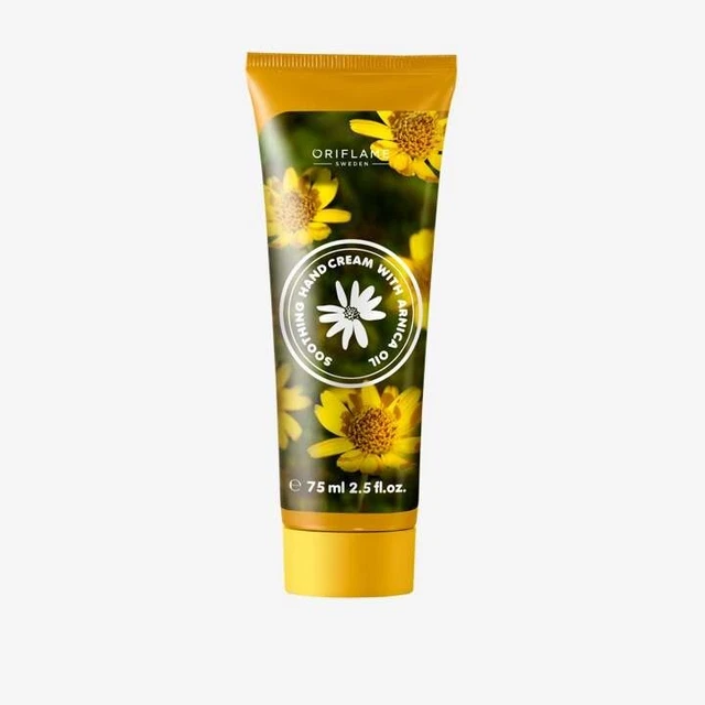 Crema de manos calmante Oriflame con aceite de árnica
