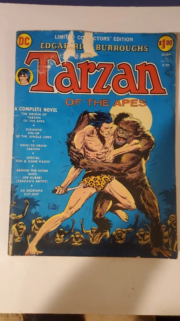 Limited Collectors Edition C-22 Tarzan of the Apes; 1972 DC Treasury Comic Book