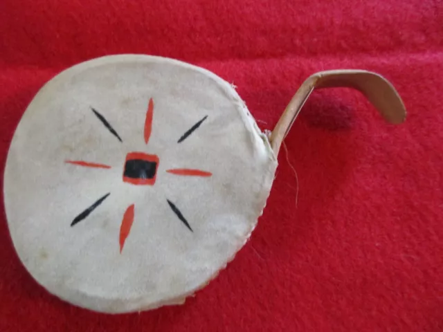 Classic Southwest Design Rattle, Leather Rattle, Pueblo Tribe,   Co-0823*07831