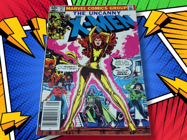 1982 Marvel Comics Uncanny X-Men Vol 1 #157 Comic Book Rise Phoenix!