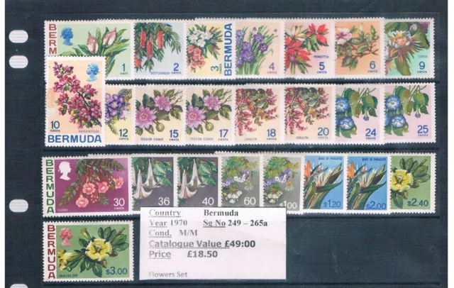 Stamps - British Empire Sets - Bahamas, Bermuda & Barbados.