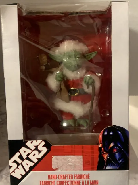 Star Wars Santa Claus Yoda Hand-Crafted Fabriche By Kurt Adler, 2007