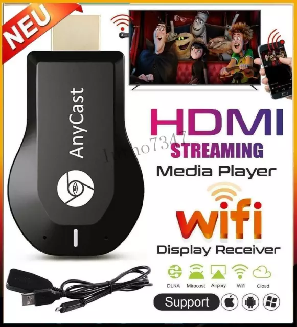 HDMI Dongle Wlan Wifi HD 1080P TV Stick Dongle Chrome Miracast Mac USB Anycast