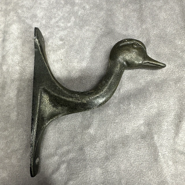 Vintage Brass Duck Wall Hook Coat Hook Hat Rack Whitehall Studios Inc. 1965