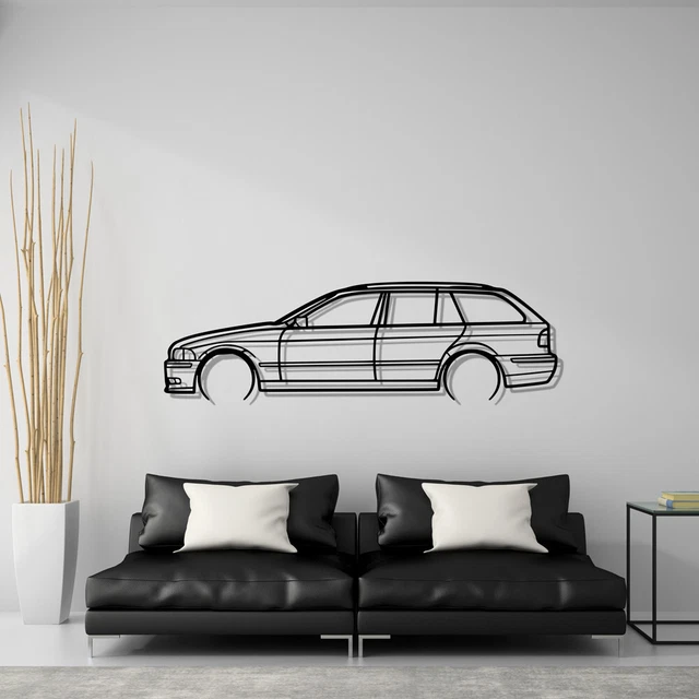 BMW E36 COUPE 80cm Murale En Métal Décoration Silhouette Art M3 320 325 328 Is M EUR 89,99 - FR