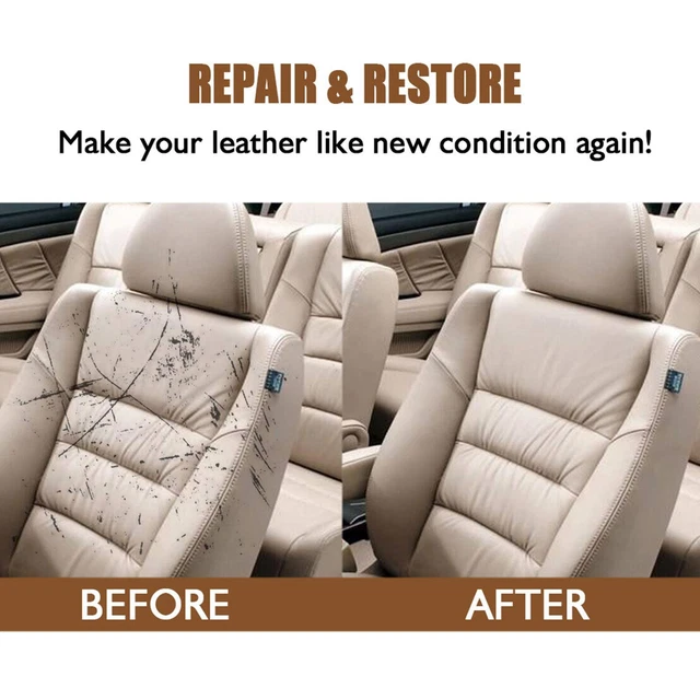 20 ml Cuero Reparación Gel Relleno Crema Restaurar Asiento de Automóvil Sofá Agujeros Raspado Y0F1
