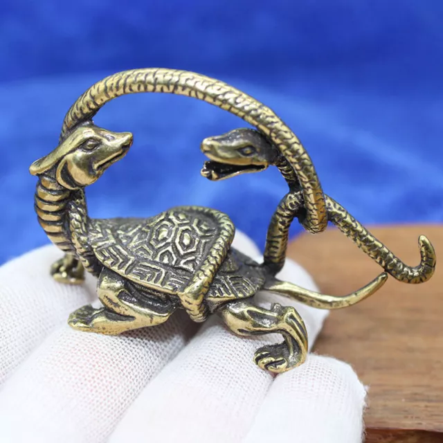 Solid Brass Turtle Figurine Statue Animal Figurines Toys Home Desktop Decoration