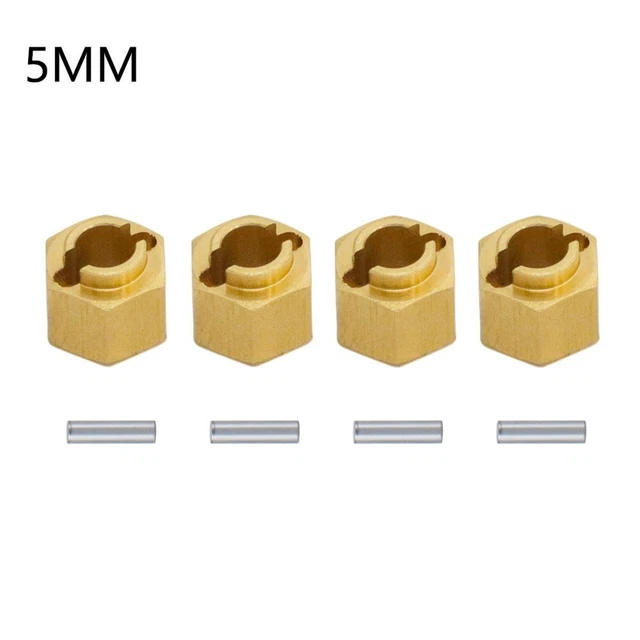 Alnicov 4 Adaptateurs De Moyeu Hexagonal Métal – Pièces RC Compatibles Roues, Amélioration Contrôle, Noir