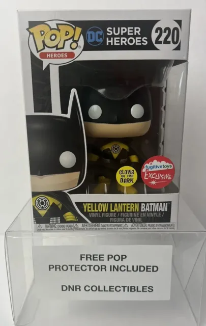 Funko Pop! DC Heroes #220 Yellow Lantern Batman GITD Fugitive Toys Exclusive