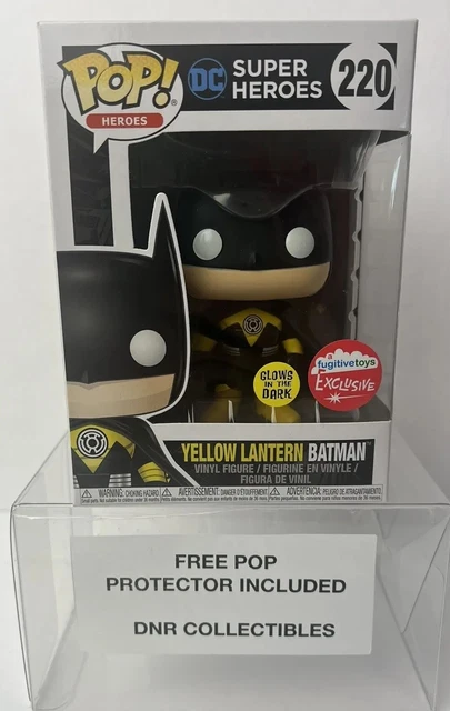 Funko Pop! DC Heroes #220 Yellow Lantern Batman GITD Fugitive Toys Exclusive