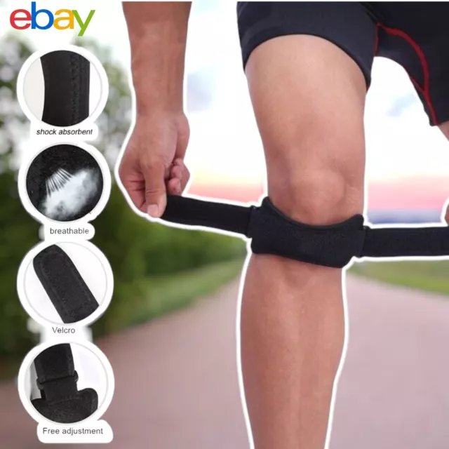 Adjustable Patella Tendon Strap Knee Support Jumpers Runners Pain Band Brace NHS