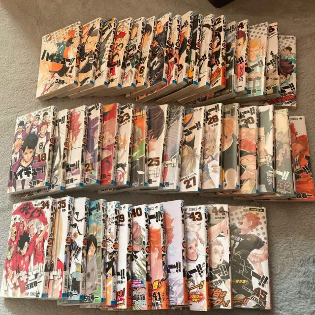 Haikyuu vol. 1-45 Full set Japanese edition Comics Manga Book From Japan Used