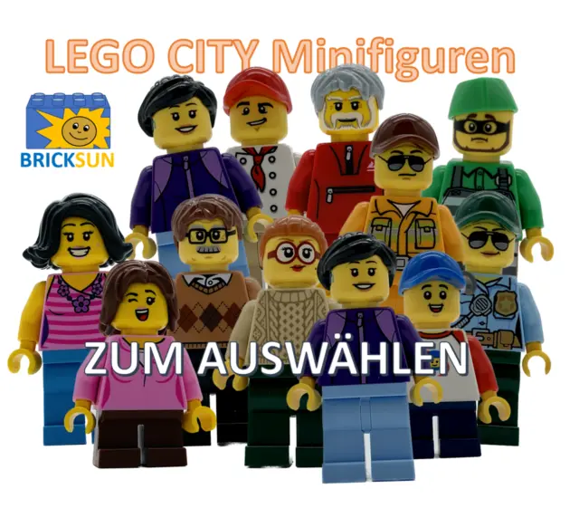 Lego City Minifiguren: 100 Figuren zum Aussuchen & Sammeln, ab 2,49 €/Stück, NEU