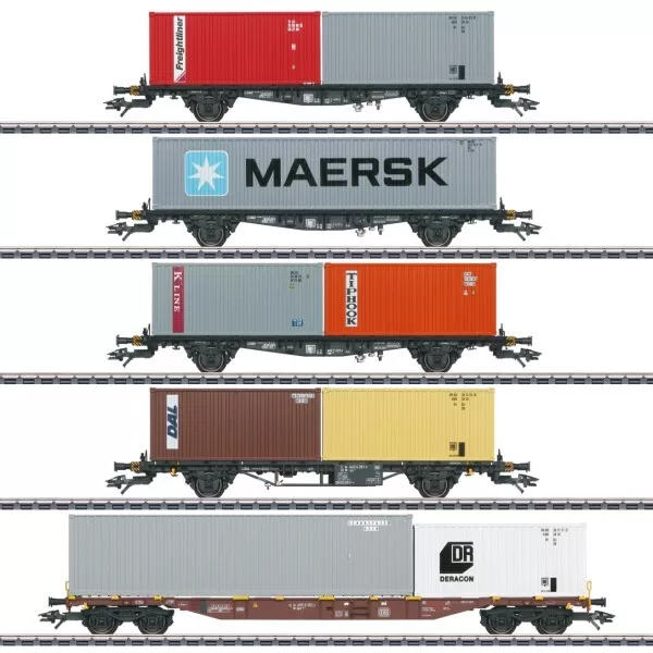 Märklin 47680 5er Set: Güterwagen, DB (WECHSELSTROM/AC) H0 + Neu