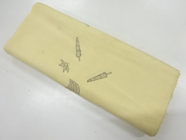 6735221: Japanese Kimono / Antique Araihari For Kimono / Tsumugi / Woven Umbrell