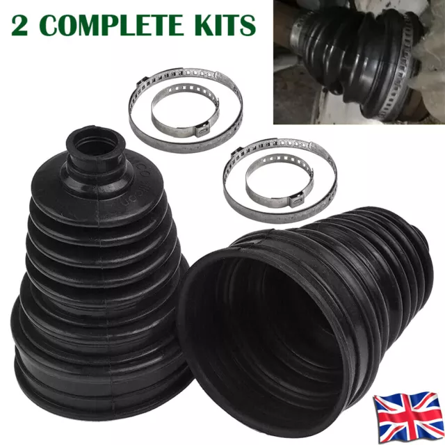 Universal Silicone Constant Speed CV Boot Joint Dust Kit Cover 2 CV Boot Kits UK