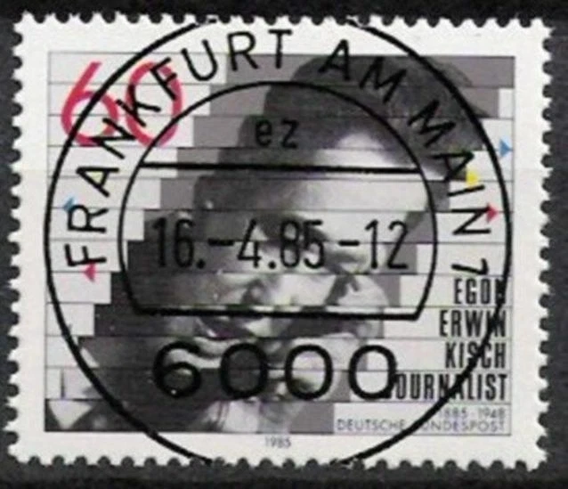 BUND Nr.1247 Egon Erwin Kisch 1985 Vollstempel ffm