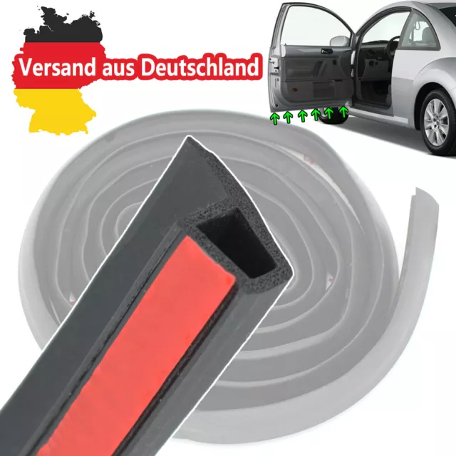 Autotür Türdichtung 4m 13-15mm Gummidichtung Türdichtung Autotür  Gummiprofil Kantenschutz D-förmig schwarz