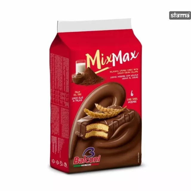 Balconi Mix Max Choc - 10 pièces par paquet - 350 g - Lot de 2