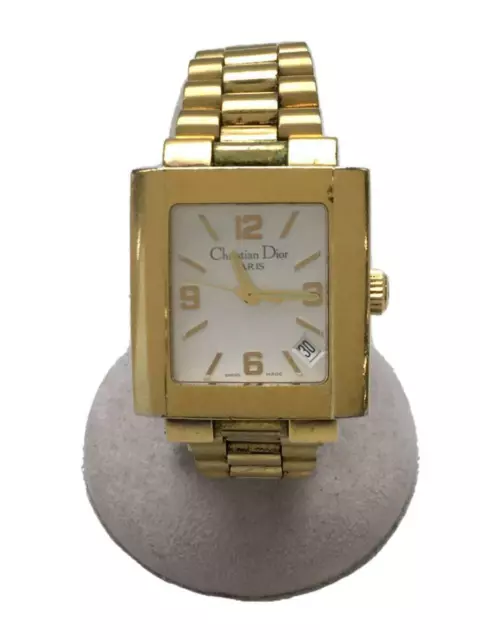 Christian Dior Quartz Gld Sabi, Saba  gold Fashion Wristwatch 9870 From Japan