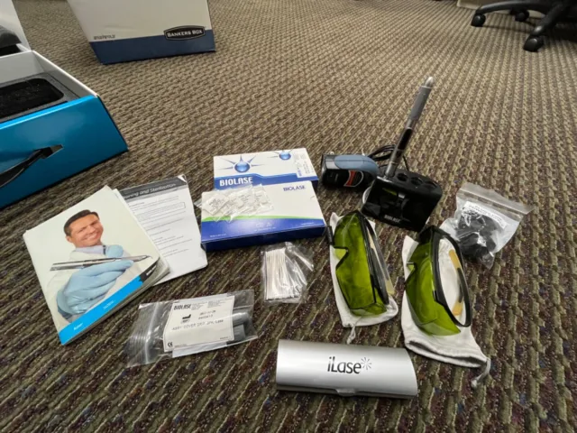 Biolase iLase Dental Soft Tissue Laser with case and accessories
