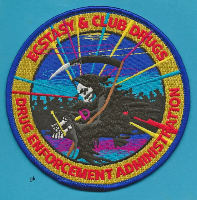 Ecstasy  Club Drugs Dea  Drug Enforcement Administration Patch