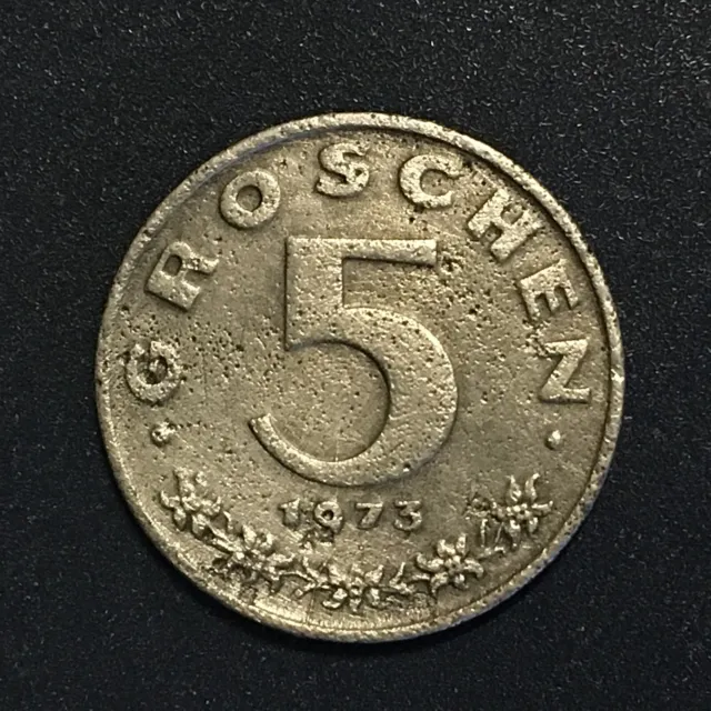Münze Österreich - Austria Coin 5 Groschen  1973 -Sammlung/Collection/Numismatic