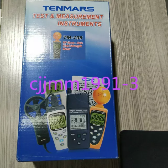 1PC New Tenmars TM-195 Digital 3-AXIS EMF RF Radiation ElectroSmog Power Tester