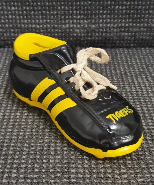 🔶RARE 1960/70s AFL VFL RICHMOND TIGERS CERAMIC ADIDAS FOOTBALL BOOT MONEY BOX