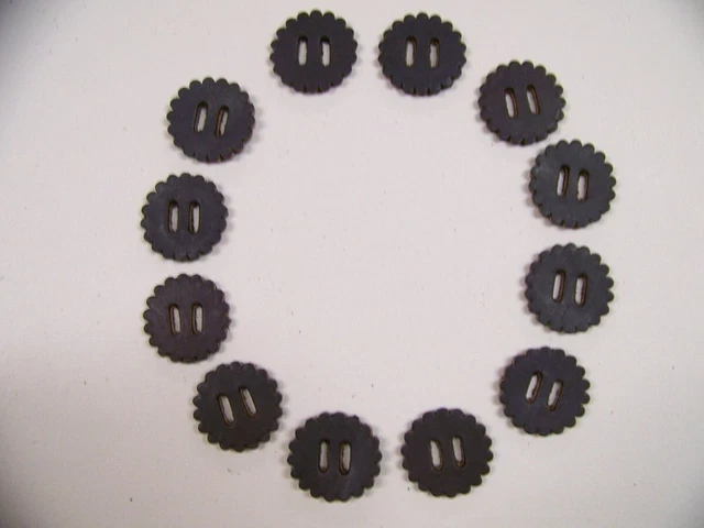 Rosetas festoneadas de cuero ranurado reparación de silla de montar tack de caballo diapositiva de 1-3/4".