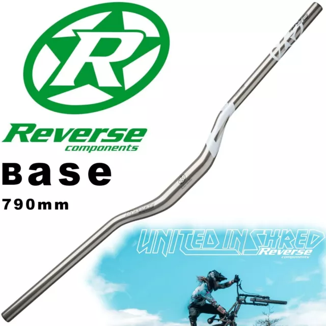 REVERSE COMPONENTS, BASE 790mm 31.8mm 35mm Rise - Alloy MTB Handlebars 01415