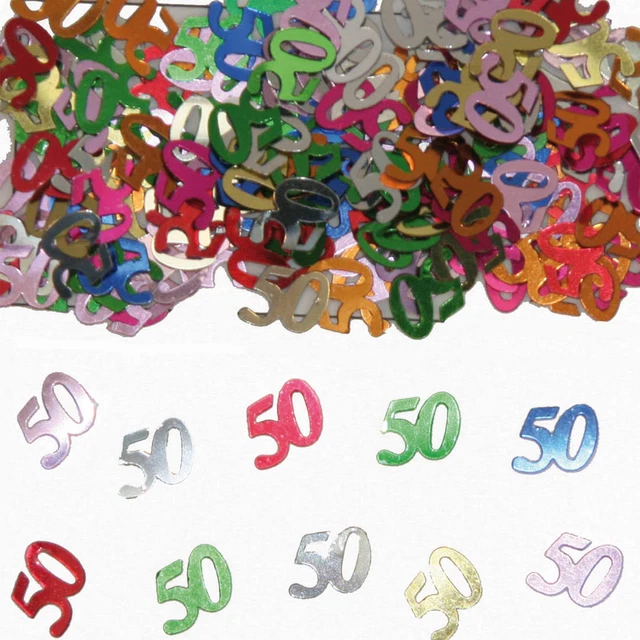 Coriandoli da tavolo con numero 50 compleanno decorazione da tavolo decorazione festa decorazione da tavolo per feste