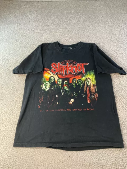 Slipknot Shirt Concert 2005 Subliminal Verses US Tour Band Vintage Metal Small