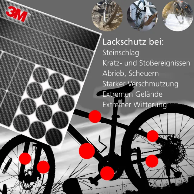 €110,90/m² Lackschutzfolie Fahrrad Rahmen MINI-, MIDI-, MAXI-Sets 33/50/54 Teile 2