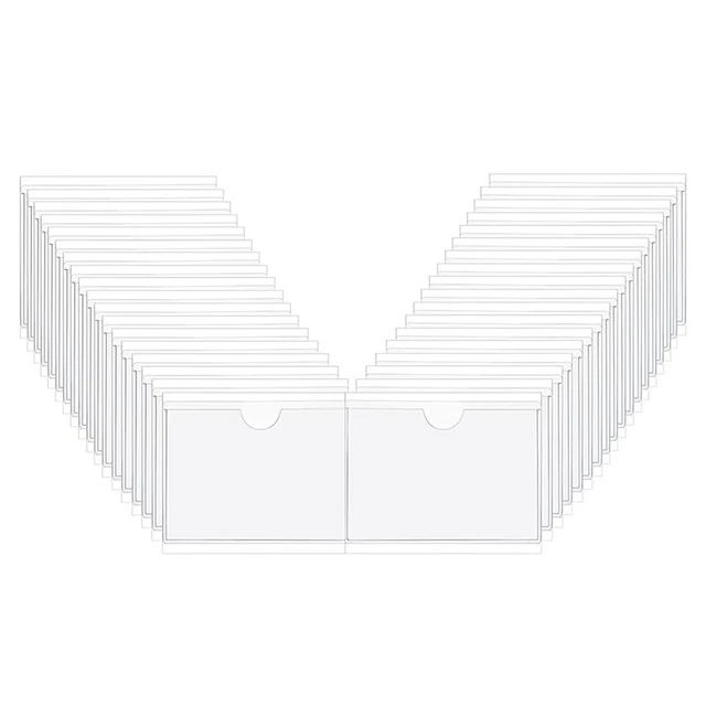 36 StüCk Selbstklebender Etiketten Karten Halter Kartei Taschen Halter 6X8, R4Q7