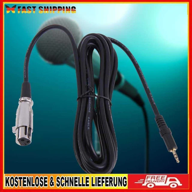 Neue XLR 3 Pin Buchse auf rechten Winkel 1/8 XLR3F, rechtwinklige 3,5 mm TRS für