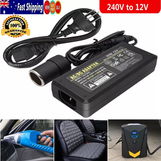 Car Cigarette lighter Converter Adapter Transformer Power 240V To DC 12V Socket