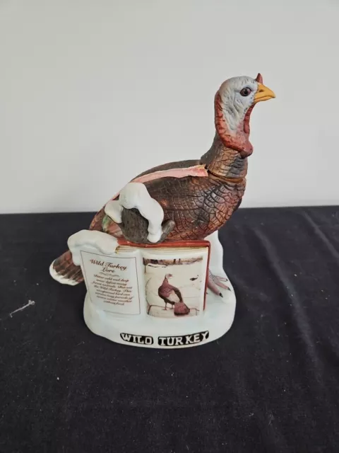 Austin Nichols 1980 Series II No. 2 Wild Turkey Lore Whiskey Decanter. Empty