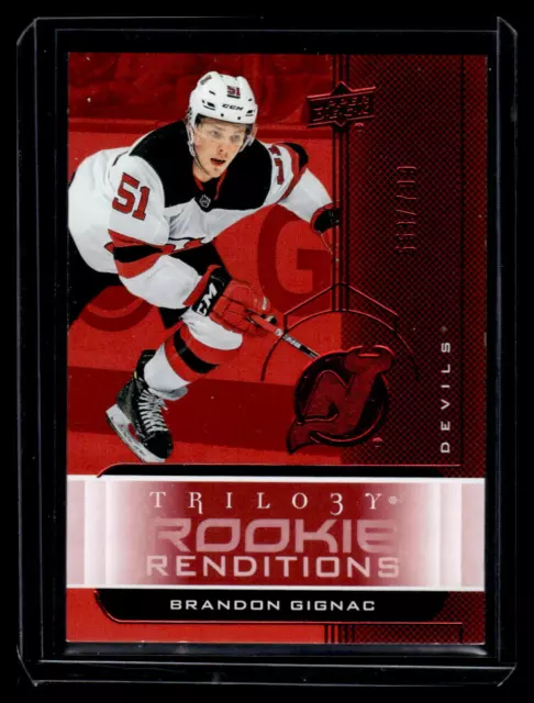 2019 UD Trilogy Rookie Renditions Red Foil /799 Brandon Gignac  #RR-19