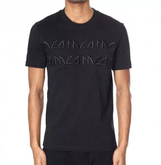 MCQ by Alexander McQueen Men's Repeat McQ Metal Logo Black T-shirt (BNWT)