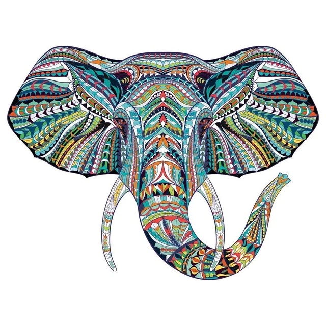 Animals Elephant Wooden Jigsaw Puzzles Adults Kids Educational DIY Crafts Games