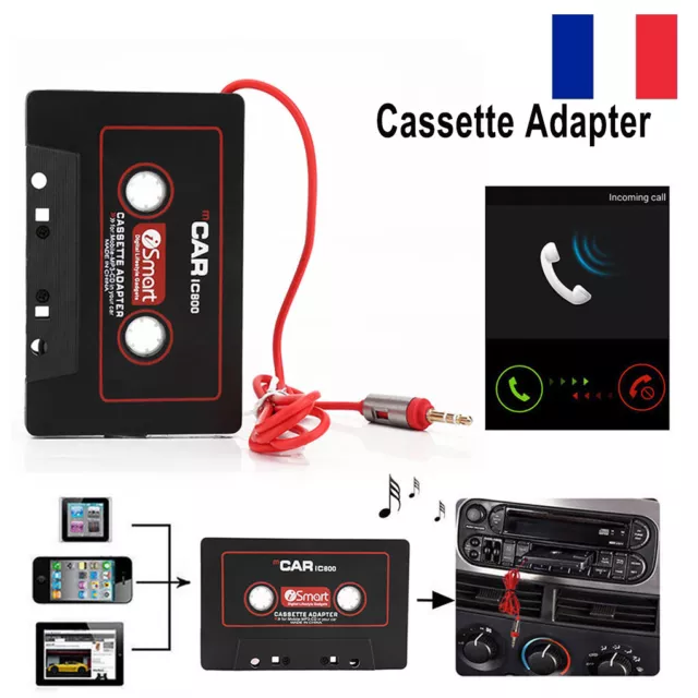Adaptateur auxiliaire pour cassette audio pour l’auto de Bluehive