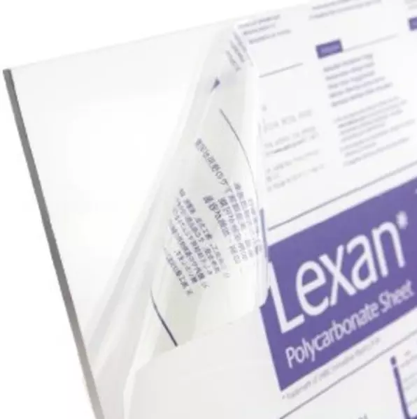 Lexan Polycarbonate Sheet  Clear  0.125” - 1/8"  x 12" x 12" - Thermoforming