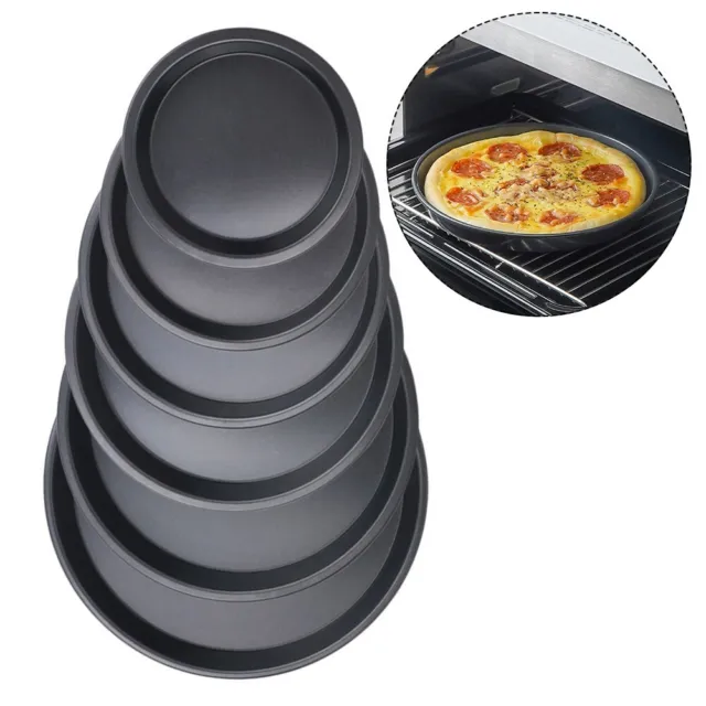 5-10inch Round Deep Dish Pizza Pan Non-stick Pie Tray Baking Kitchen Tool